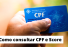 como consultar CPF e Score